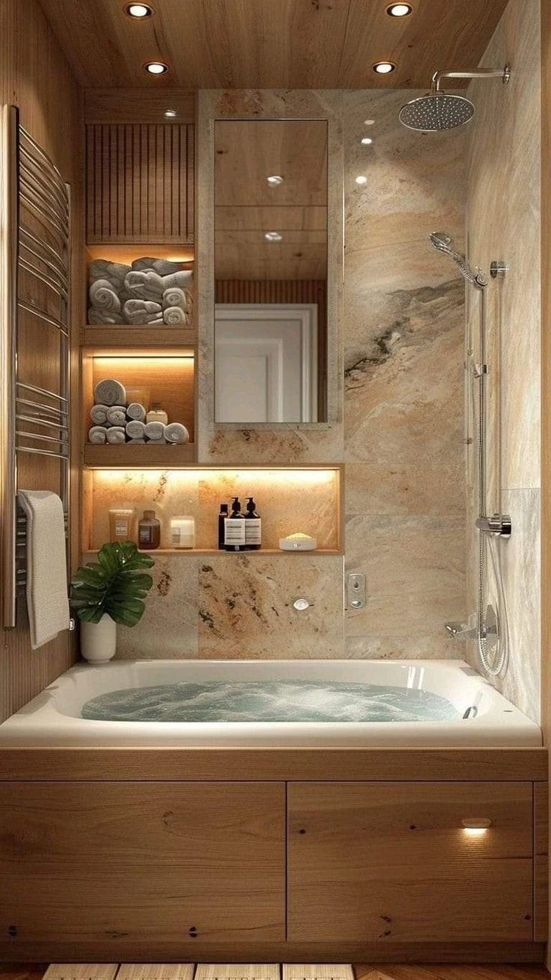 дизайн компактной ванной