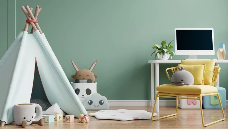 дизайн интерьера  детской комнаты для девочки