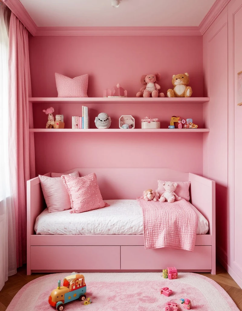 розовая комната для девочки