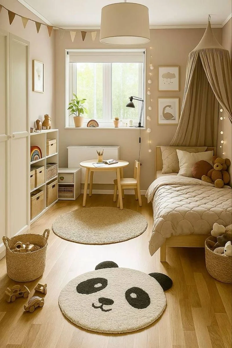дизайн компактной комнаты для девочки