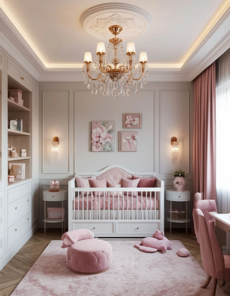 детская для девочки в стиле модерн