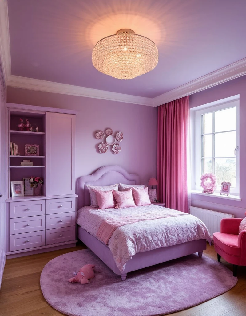 детская в лиловом оттенке