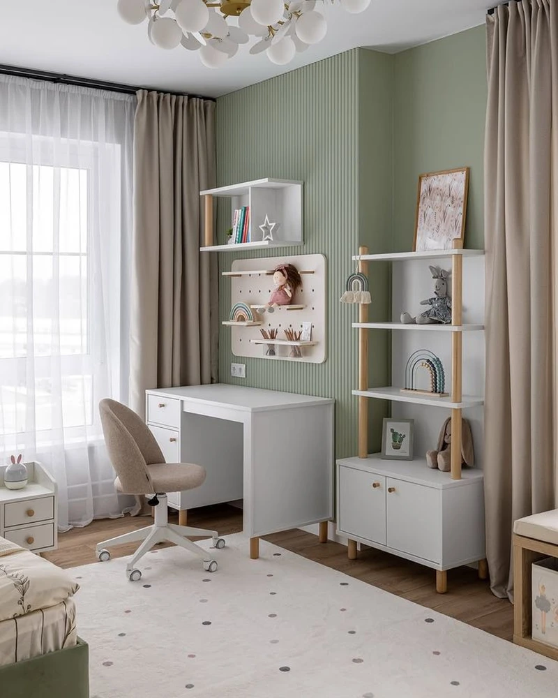 дизайн-проект детской комнаты для девочки