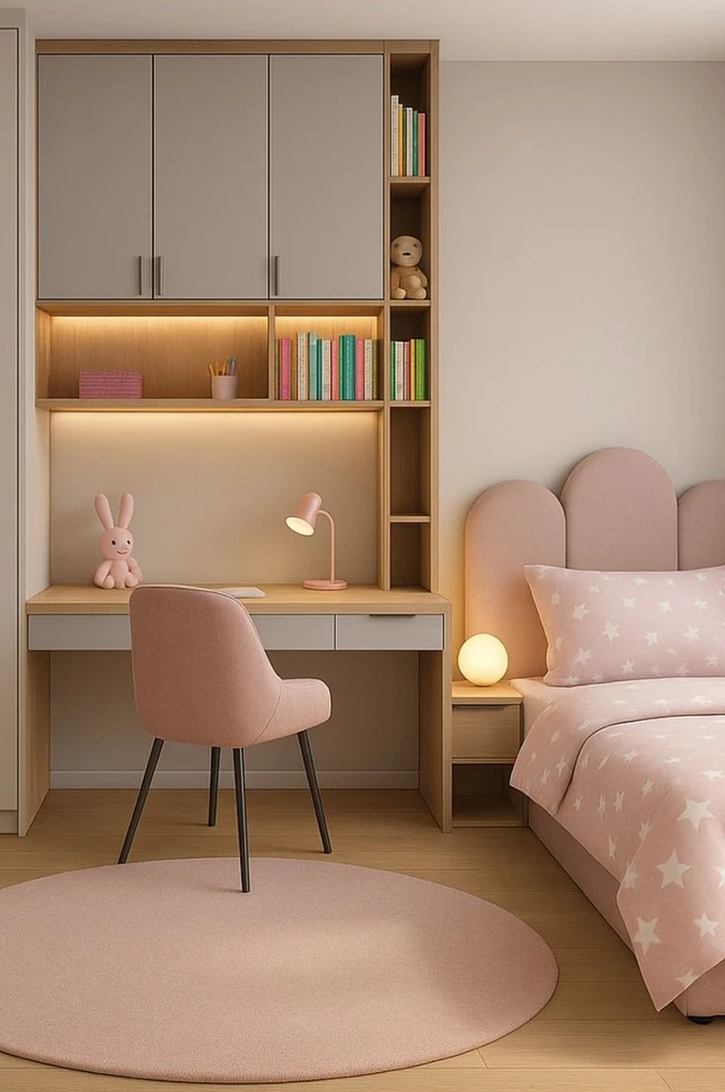 дизайн комнаты в постельных цветах