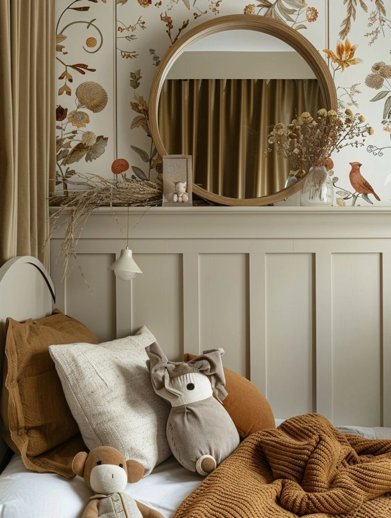 комната в бежевом цвете в прованском стиле