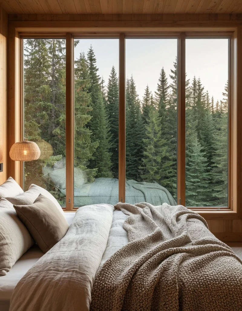 уютная спальня за городом