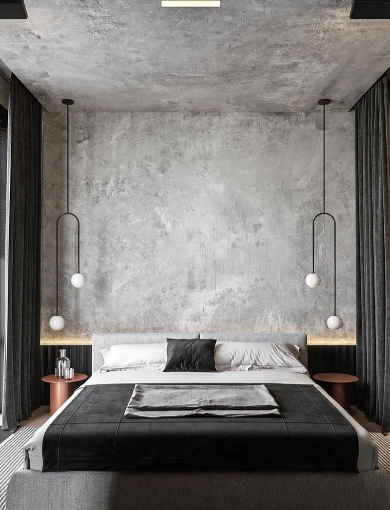 комната в серых цветах