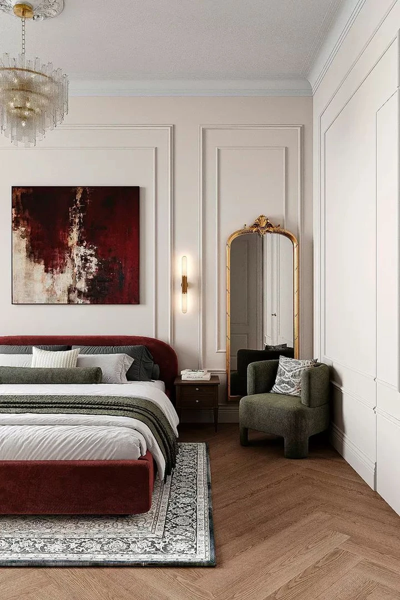 дизайн спальни в стиле необарокко