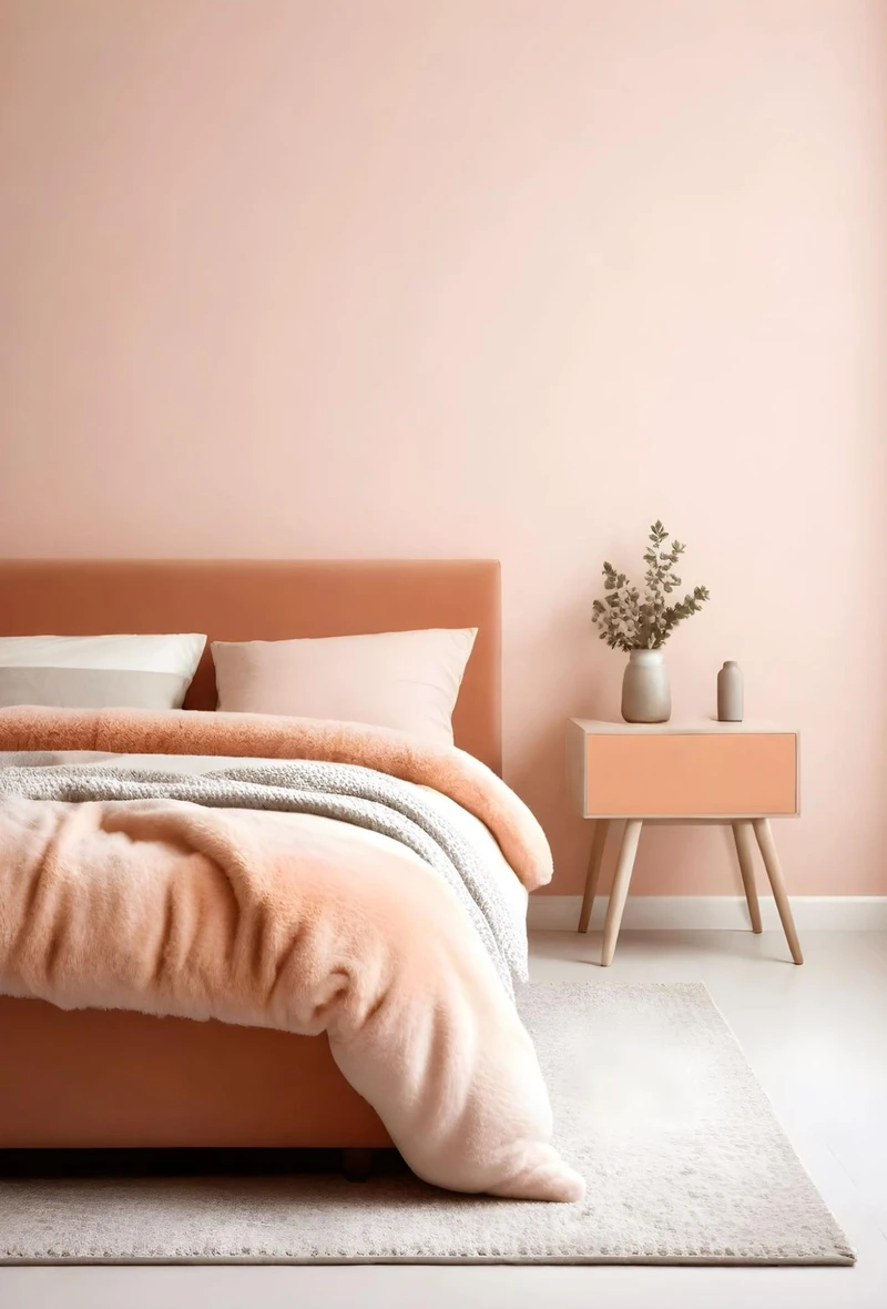 спальня в розовых оттенках