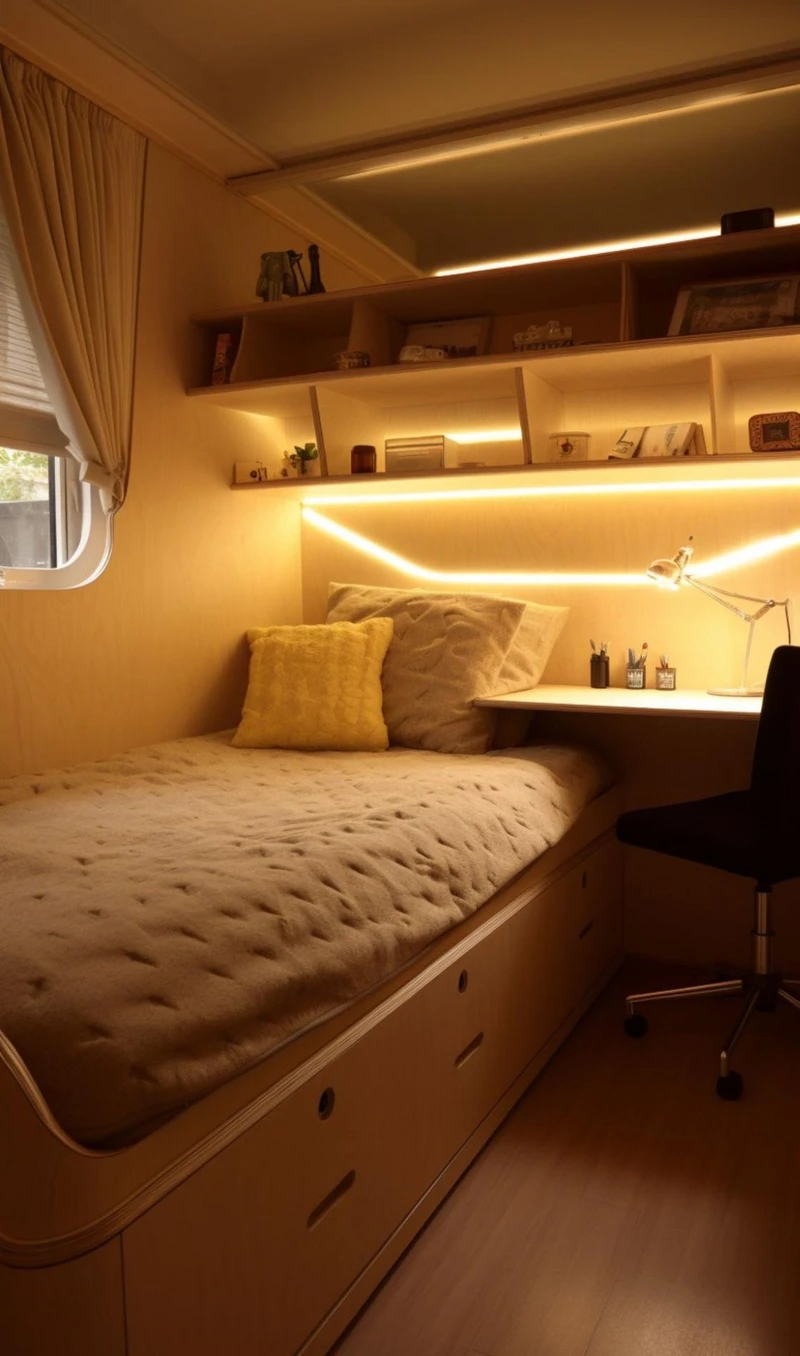 подсветка кровати