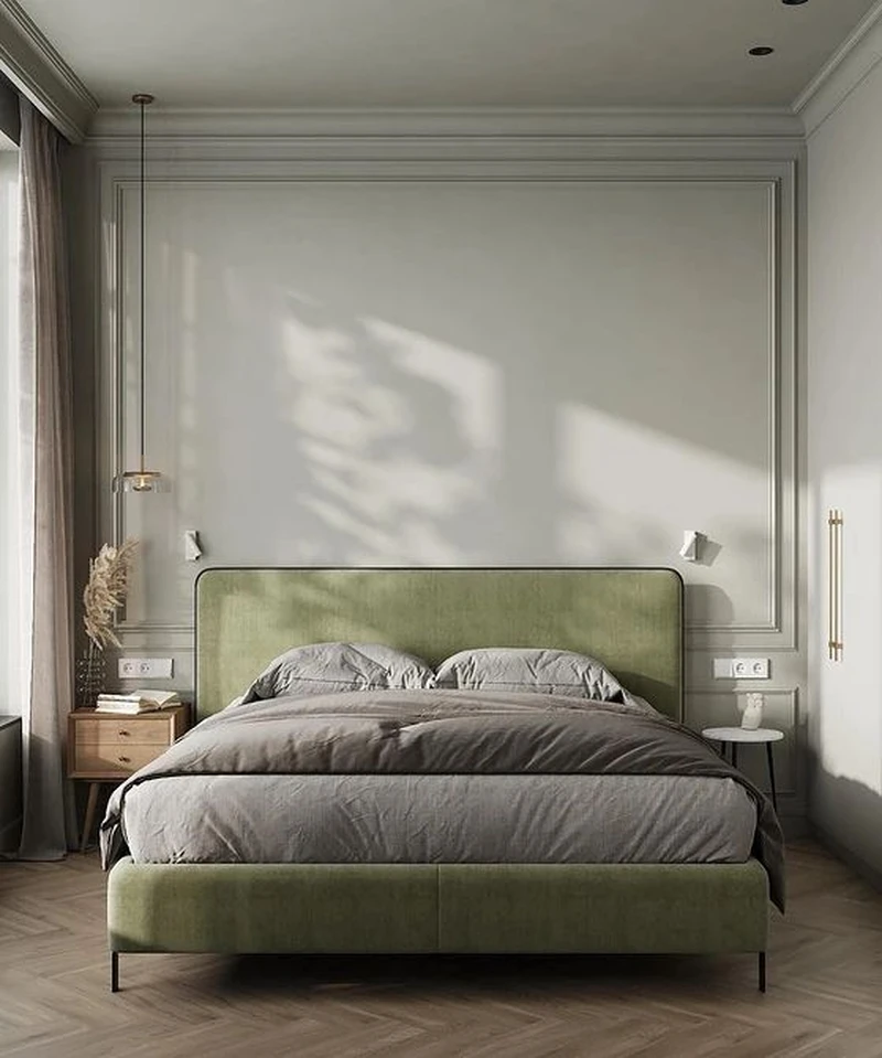 бежевая спальня