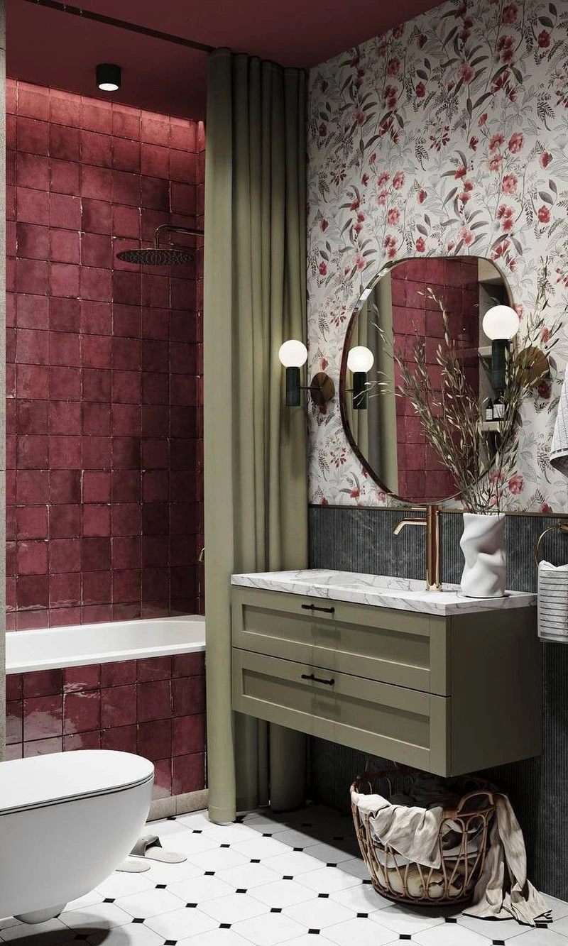 Эклектичный стиль в дизайне ванной комнаты