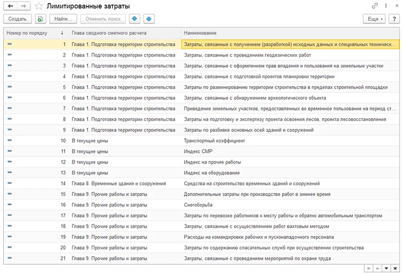 программа 1С:Смета