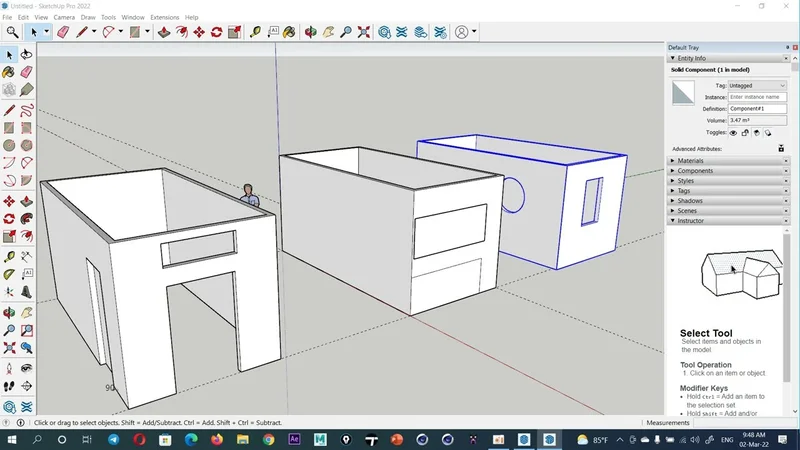 Интерфейс SketchUp