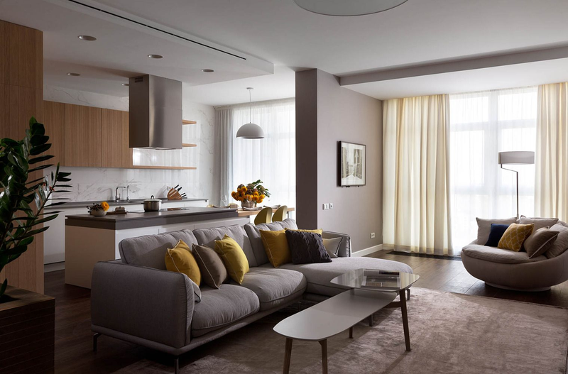 Планировка большой однокомнатной квартиры